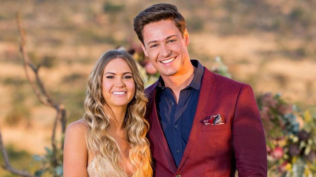 Matt Agnew and Chelsie McLeod announced their break-up weeks after The Bachelor finale. Picture: Channel 10.