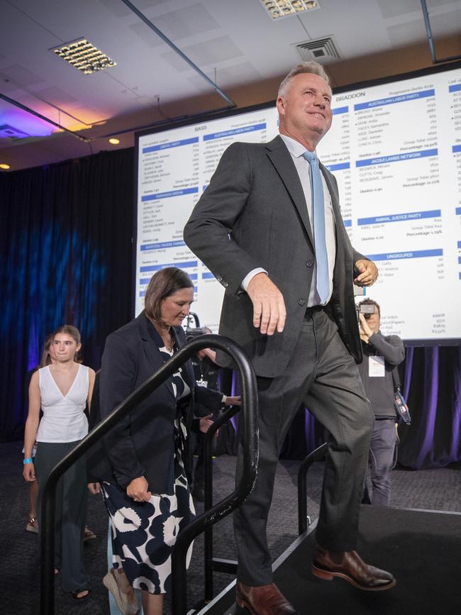Tasmanian State Election 2024, Premier Jeremy Rockliff in the tally room, Hotel Grand Chancellor. Picture: Chris Kidd