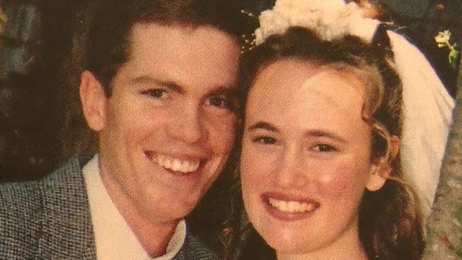 Nathaniel Train pictured with Stacey Train, who later married his brother Gareth. Picture: A Current Affair