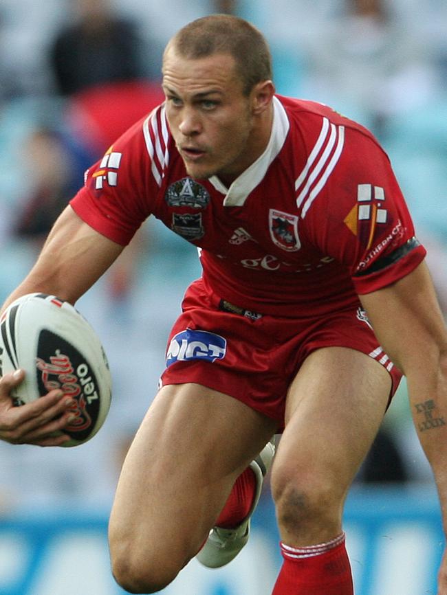 Dragons’ Matt Cooper on the charge in 2008.