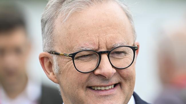 CANBERRA, AUSTRALIA  - NewsWire Photos - January 26, 2025:  Prime Minister Anthony Albanese at the 2025 Australian of the Year Awards at the National Arboretum in Canberra. Picture: NewsWire / Martin Ollman