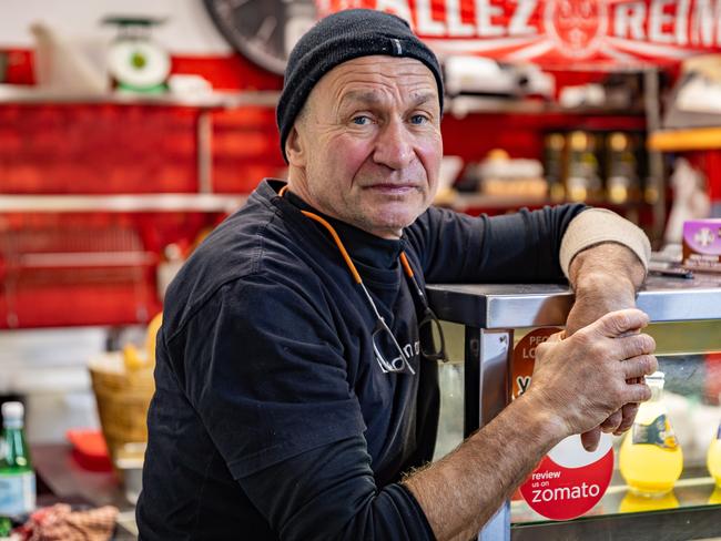 Melbourne cafe owner Marc Laucher. Picture: Jake Nowakowski