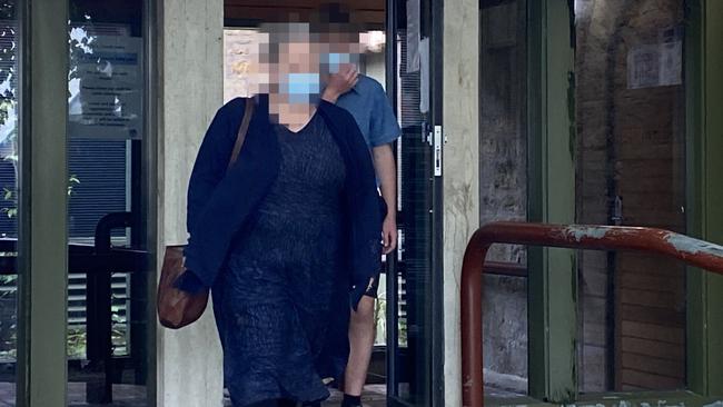 One of the teenagers charged with arson over the $25m Stirling Woolworths fire outside court. Picture: Eva Blandis