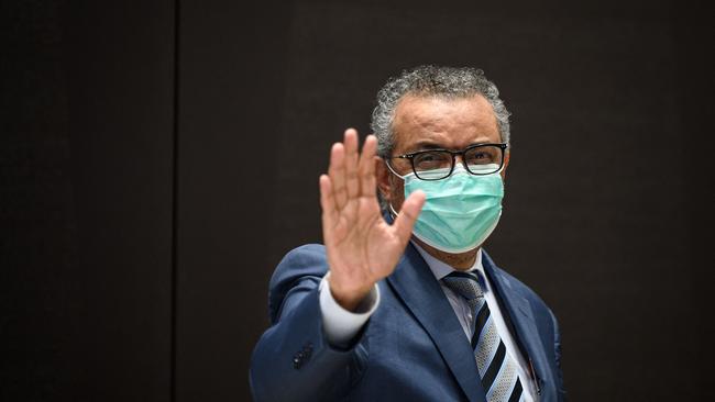 World Health Organisation (WHO) Director-General Tedros Adhanom Ghebreyesus. Picture: Getty Images