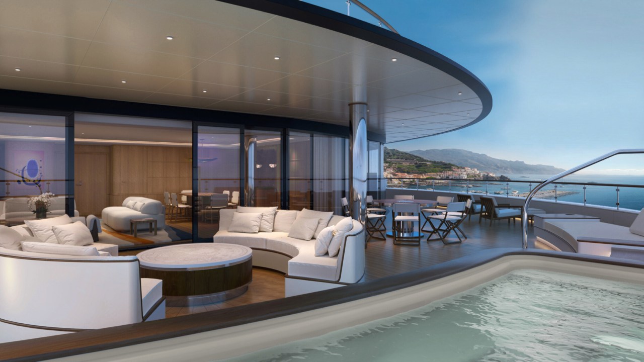It's all about space on the Four Seasons Yacht.