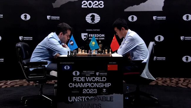 Ding Liren beat Ian Nepomniachtchi to become world champion. Picture: Chess.com