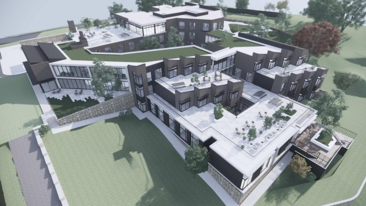 An artist's impression of the 97-roomd Regis Aged Care facility to be built at Belrose. It will have a dedicated 25-bed dementia wing and garden, Picture: Supplied