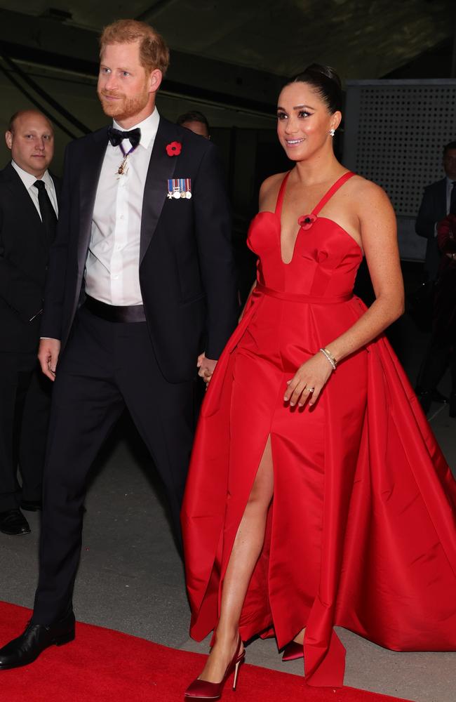 There are claims Prince Harry and Meghan Markle knew about the documentary and were granted a right of reply via Meghan’s lawyer. Picture: Theo Wargo/Getty Images for Intrepid Sea, Air, &amp; Space Museum