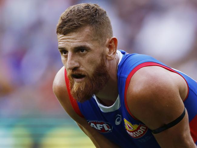 MELBOURNE , AUSTRALIA. March 16 , 2024.  AFLÃ Round 1. Melbourne vs Western Bulldogs at the MCG.   Bulldog Liam Jones    . Pic: Michael Klein