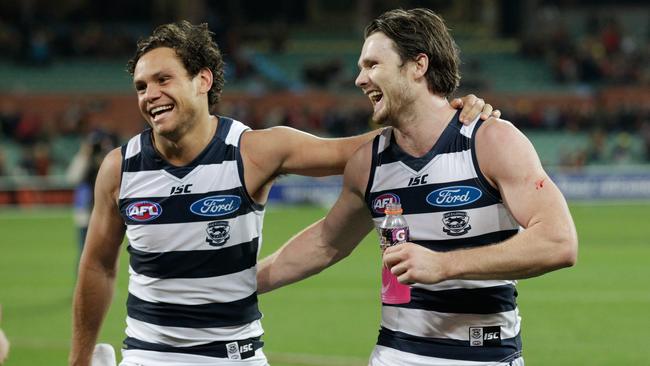 Patrick Dangerfield and Steven Motlop’s Geelong sits first on the Fox Footy Power Rankings after Round 8.