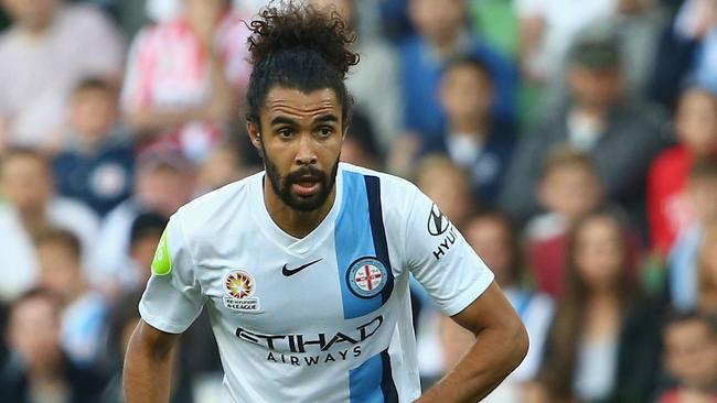 Osama Malik in action for Melbourne City.