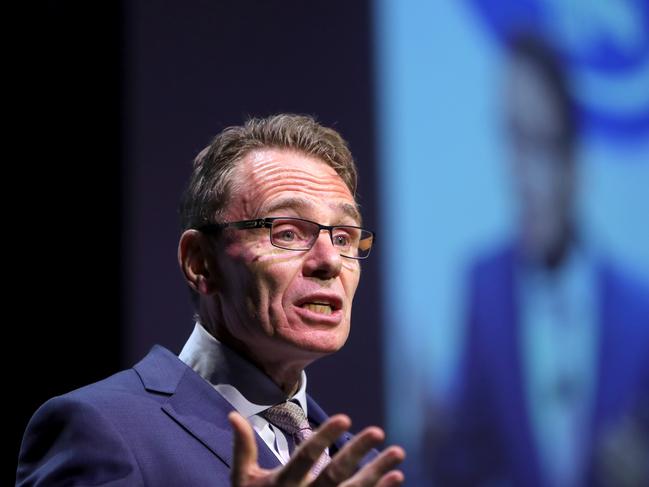 05/12/2017: BHP Chief Executive Andrew Mackenzie, speaks at the Melbourne Mining Club lunch in Melbourne. Stuart McEvoy for The Australian.