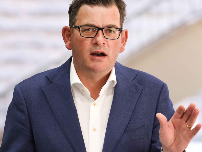 MELBOURNE, AUSTRALIA - NewsWire Photos 23 JANUARY 2022 : Victorian Premier Daniel Andrews gives an update on return to school for 2022 during the omicron covid-19 outbreak. Picture : NCA NewsWire / Ian Currie