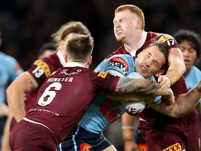 The 2024 Origin draw favours NSW – on paper. Picture: Brendon Thorne/Getty Images