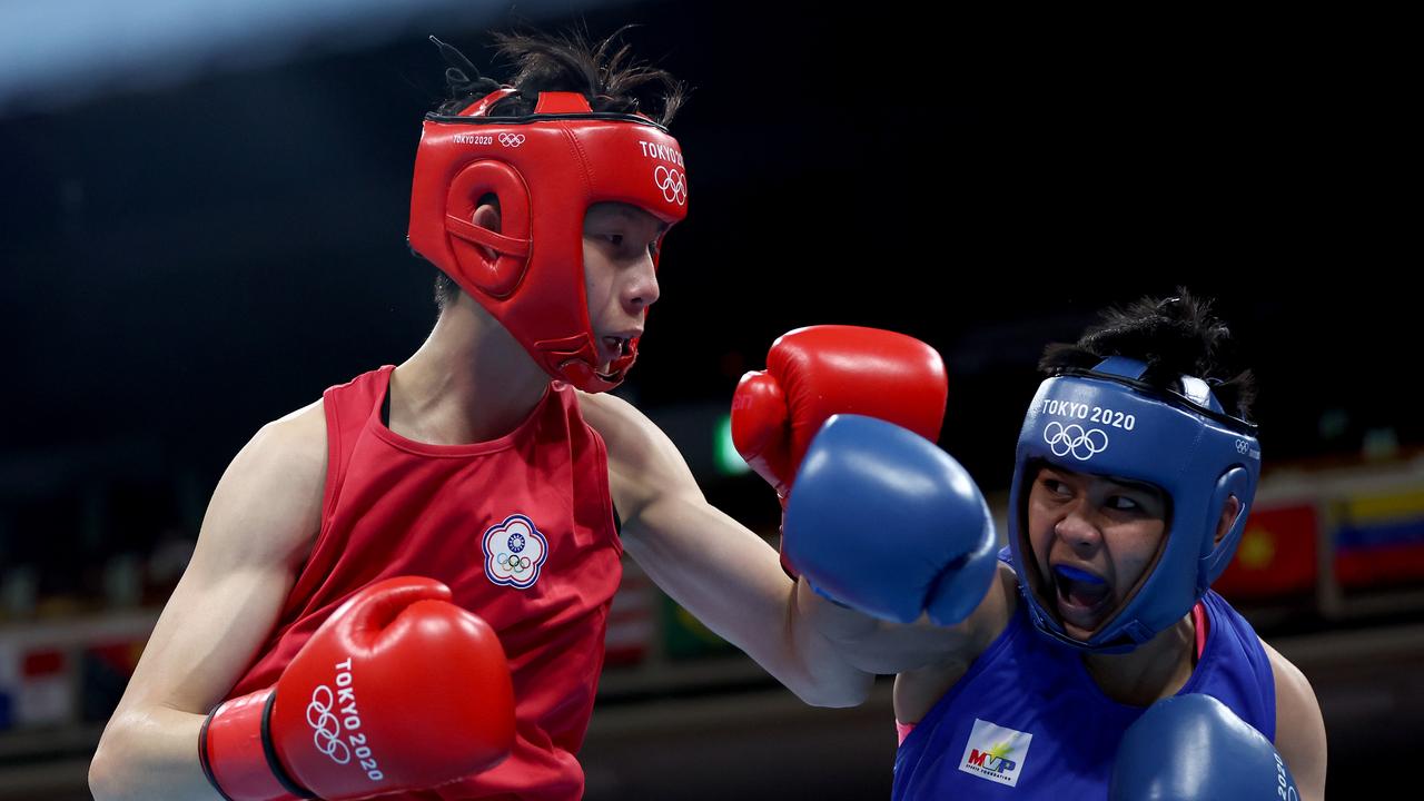 Yu Ting Lin (left) in action at the Tokyo Olympics. Picture: Buda Mendes/Getty Images)