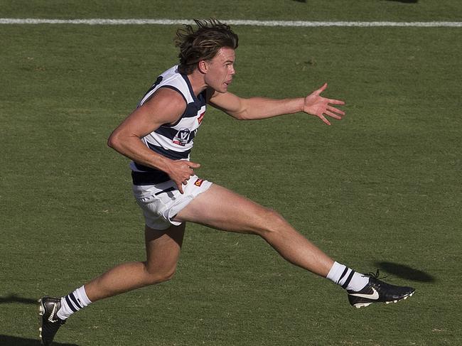 Can Oscar Brownless emulate his famous father at Geelong? Picture: Michael Klein