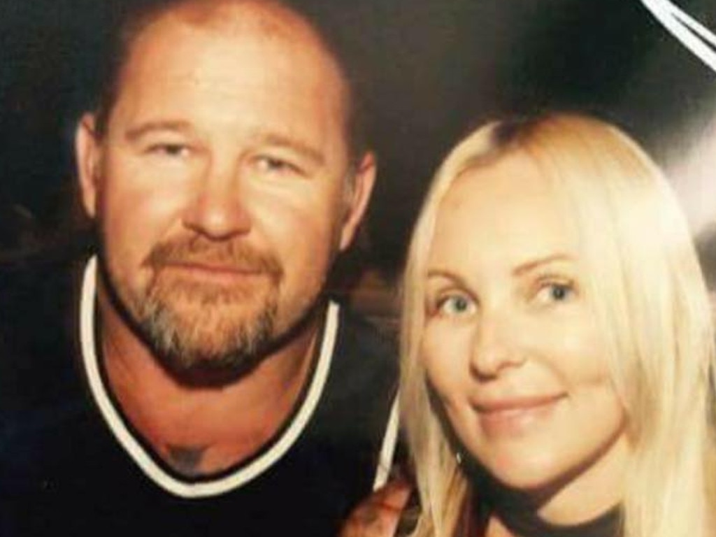 Nick Martin (pictured with his wife Amanda) was killed in a public shooting on Saturday night.