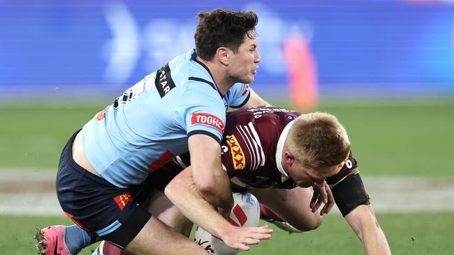 Moses was all over Tom Dearden all night. Photo by Cameron Spencer/Getty Images