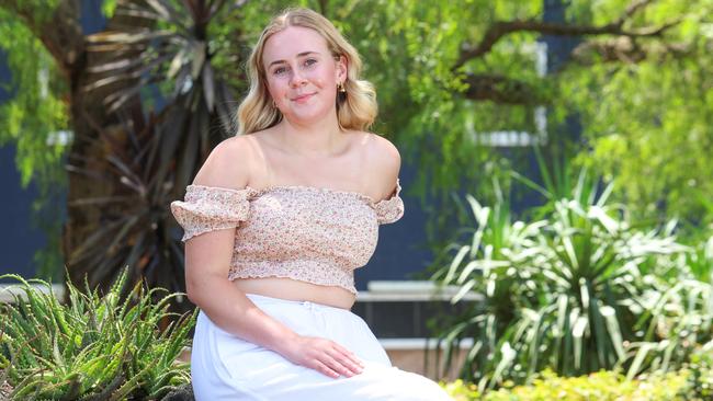 Daisy Evans, 17 from Melbourne, said she was more informed and confident to say what she wanted in a relationship because of consent education at school. Picture: Brendan Beckett