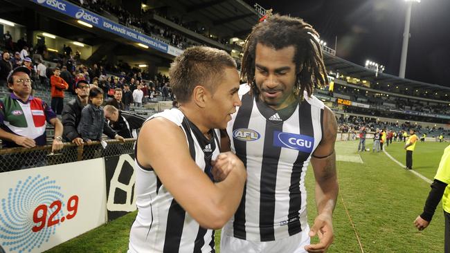 Andrew Krakouer and Harry O'Brien. Picture: Daniel Wilkins