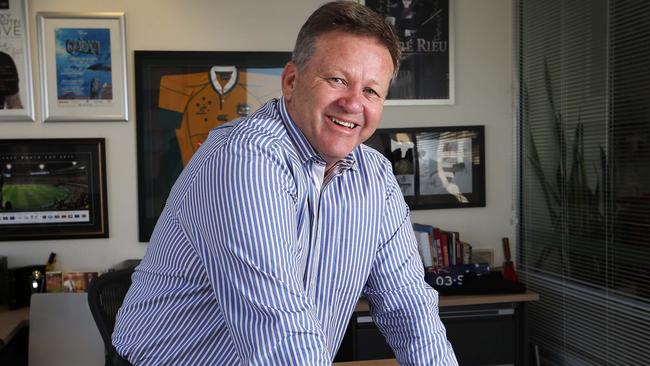 Chief Executive Officer of TEG, Geoff Jones, in his Sydney office. Picture: John Feder