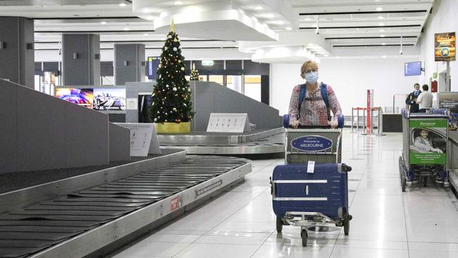 A very quiet Melbourne Airport on BYE. Picture: David Geraghty