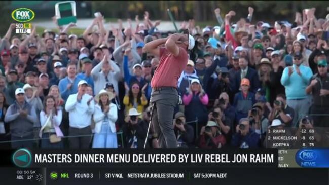 Jon Rahm reveals Masters dinner menu