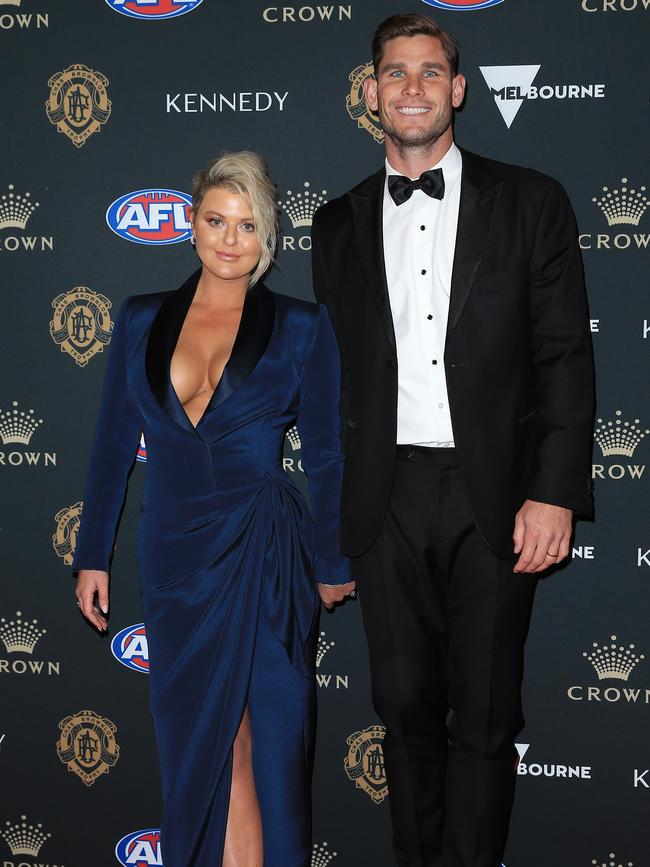 Tom and Emma at the Brownlow in 2019. Picture: Mark Stewart