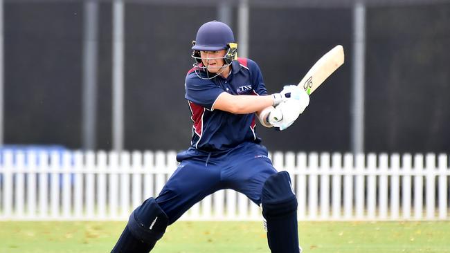 TSS batsman Jaxson Davies. Picture, John Gass