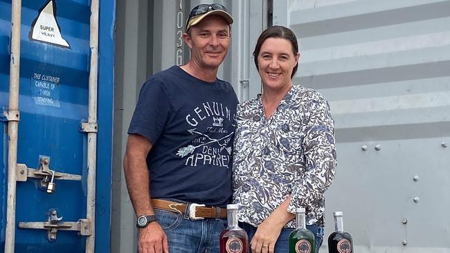 Greg and Tracey Baker of Black River runs Bottle Tree Distillery. Photo: SUPPLIED