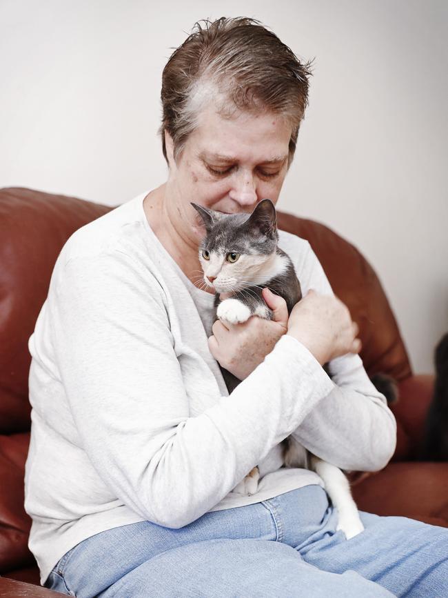 Cindy Easterbrook rescues pets from violent situations. Picture: Sam Ruttyn