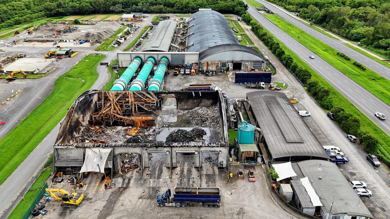 Cairns Regional Council's Portsmith transfer station will reopen to the public on Thursday, February 6. The tip has been closed to the public following a large fire at the facility's Bedminster Advanced resource Recovery System on January 23, shutting down the facility. The fire site has largely been cleared, but the damage to the steel structure of the building is severe. Picture: Brendan Radke