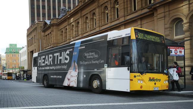 Advertising on Metro buses in Hobart