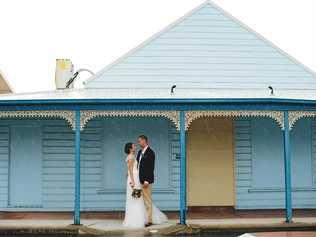 MEMORIES: Mackay couple Lauren and Tim Christensen's wedding portrait. Picture: Candice VAN MOOLENBROEK