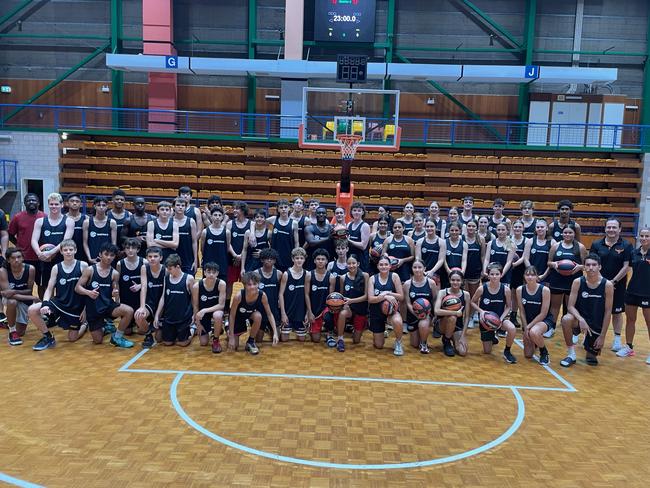 The squads at training last week. Picture: Rod Tremlett.