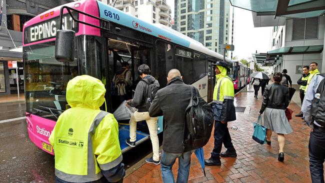 Children will be able to use public transport for free if Labor wins the state election next year. Picture: AAP