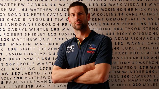 Crows assistant coach Martin Mattner has been cut from the club. Picture: Matt Turner