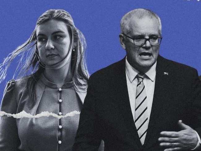 Brittany Higgins and Scott Morrison.