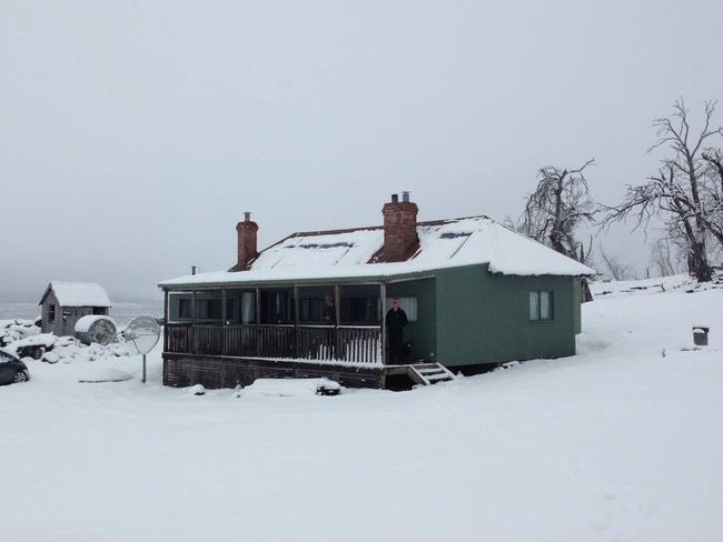 Skittle Ball Plains Homestead at Miena was destroyed by fire on Wednesday. Picture: AIRBNB