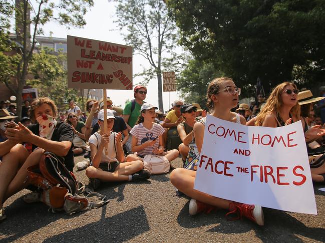 The PM faced intense criticism over the timing of his trip. Picture: Steven Saphore/AAP