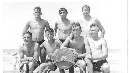 Errol (back row, middle) often spoke fondly of growing up in Bundaberg.
