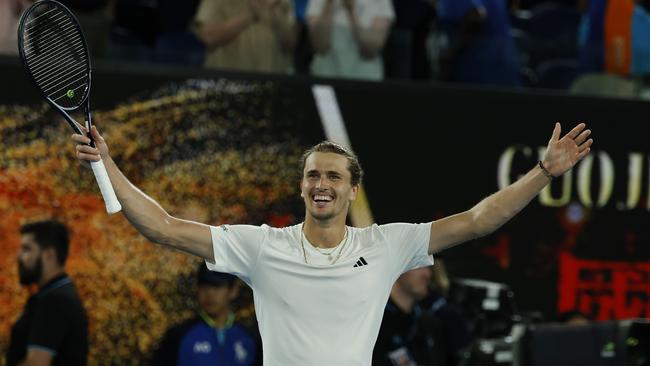 Zverev was utterly dominant to start the match. Pic: Michael Klein