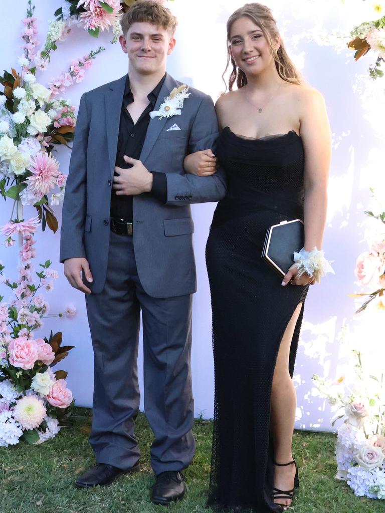 Ella with formal partner at the 2024 St Ursula's College formal.