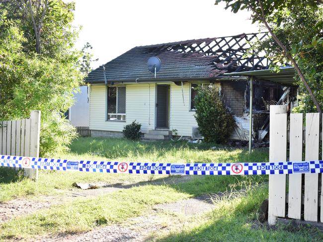 A woman was killed in a house fire overnight on Rowe St, Darra. Photo: Ebony Graveur