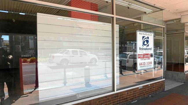 Another vacant store in Molesworth St, Lismore. Picture: Marc Stapelberg