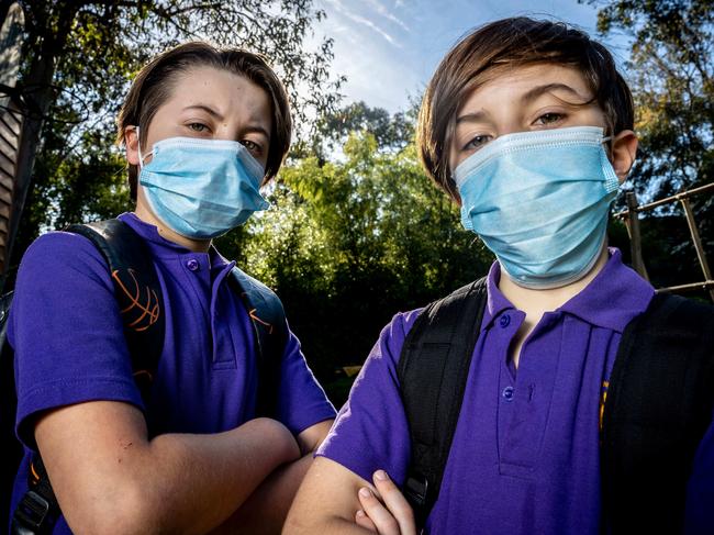 Masks negatively affect hearing, understanding, engagement and feelings of connection. Picture: Jake Nowakowski