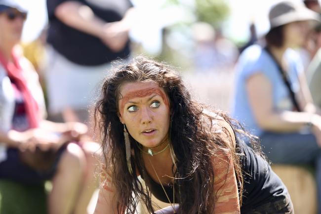 The Taste of Tasmania. Welcome to country ceremony by NITA before the official opening. Picture: EDDIE SAFARIK