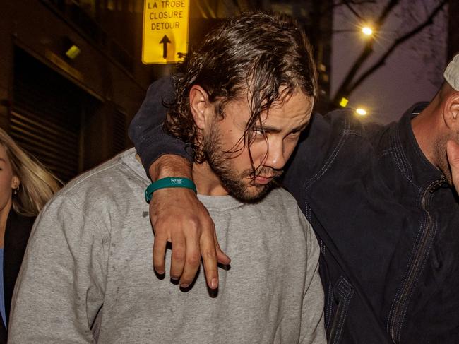 MELBOURNE, AUSTRALIA - JULY 03, 2024: Orpheus Pledger is seen leaving the Melbourne Magistrate Court on July 3, 2024 in Melbourne, Australia. Picture: NewsWire/ Tamati Smith