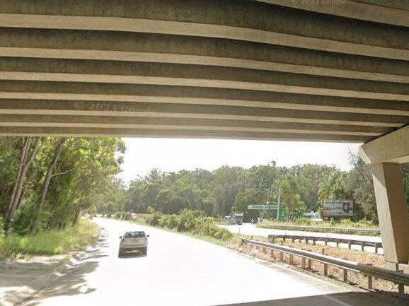 Coffs Harbour police found 32 ilgrams of cannabis, a firearm and ammunition nearby a crash scene on the Pacific Highway at North Boambee on October 10, 2023.