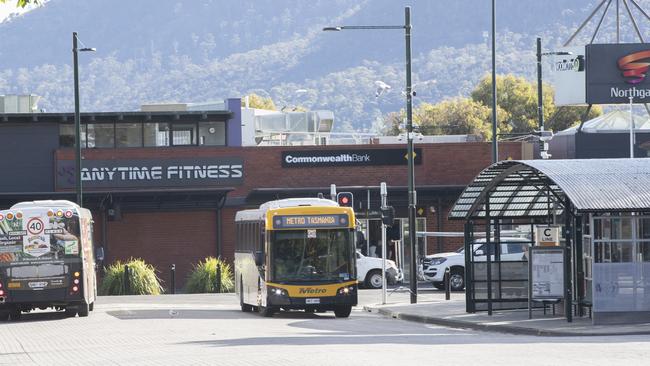 Glenorchy bus mall. Picture: Chris Kidd